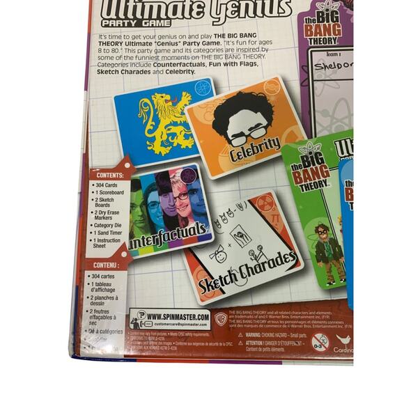 Spin Master The Big Bang Theory Ultimate Genius Party Game Brand New Sealed - Picture 8 of 9